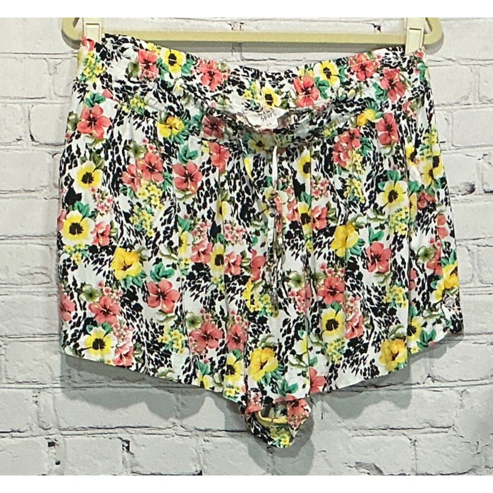 Lili Sport Women’s Leopard and Floral Print Lounge Short (Size 2X)